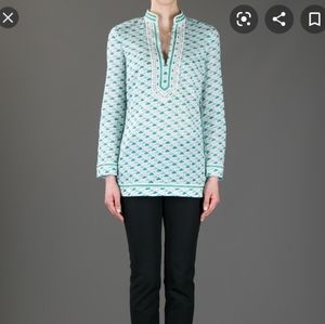 Tory Burch Flamingo print tunic top
